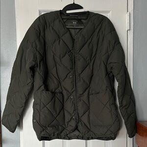 Women's Quilted Jacket in Olive Green